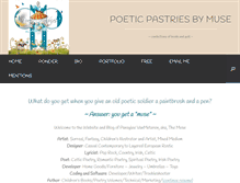 Tablet Screenshot of poeticpastries.com